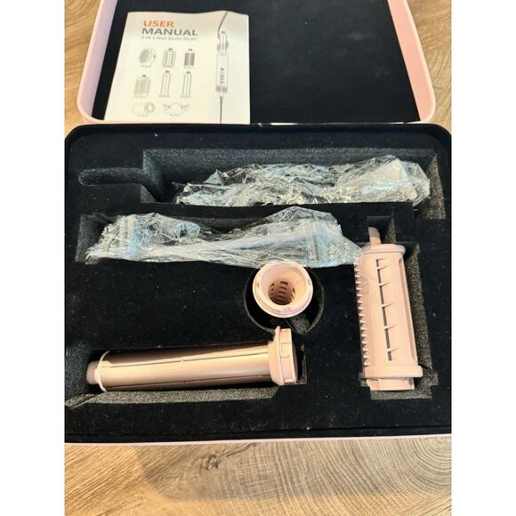 TQCIR 8-in-1 Multi Styler Hair Tool – Incomplete Set (Missing 2 Attachments)pink main image 4